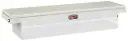 A-MC Series - Aluminum Low Medium Profile Crossover Pickup Toolbox, Heavy Duty, Single Top Open Lid with Push Button Locks, Pro-Sliding Tray & Mounting Hardware, Diamond TP Finish, Smooth Aluminum or Powder Coated Finish