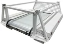 A-SP51R-R - 24"H x 70"W Aluminum Pickup Pack Service-Pack for 5.5' to 8' Pickup Boxes, Side Boxes, Roll Back Canopy, 24" Racks with 2"x 2" Square Holes and Powder Coated Finish