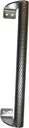 GH31 - 2.5"D x 3.25"W x 12" Thru 15" Length - Stainless Steel Professional HD Grab Handlebar 1.25" Pipe - Diamond Textured Mirror Finish.