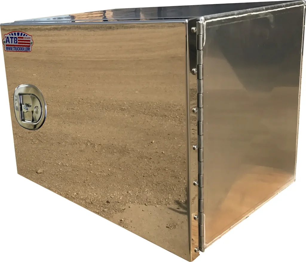 Aluminum Underbody Truck Trailer Toolboxes - .125 Super Heavy Duty, SINGLE Side Open Door with SS DT-T Handle Locks - A-SG52 Series