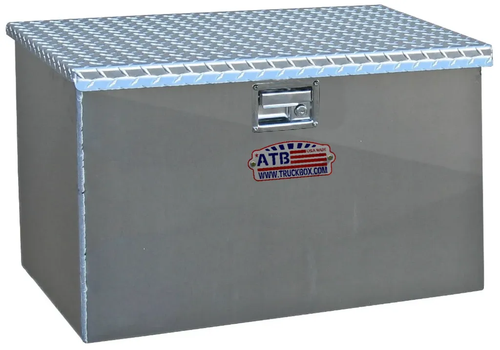 A-TC51C Aluminum Super HD Semi Truck Top Chest Toolbox, Top Open Single Lid with Gas Springs