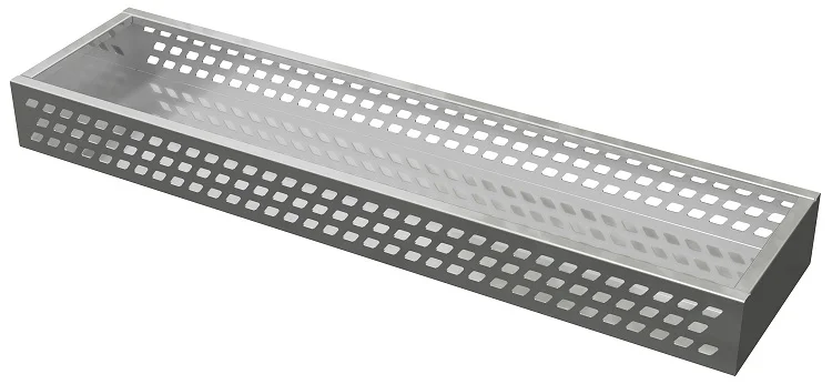 A-OT51 Aluminum Open Top Tray with Solid Bottom Floor and all Smooth Finish