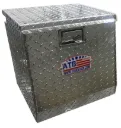 A-TC42 - Aluminum Pickup Chest Multi Boxes, Top Open Lid with Gas Springs, Lift Handle Locks and and Diamond Tread Finish