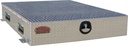 A-BPS41 - Aluminum Truck Pullout Bed-Pack Sports Boxes, Heavy Duty Smooth Body with Diamond TP Top/Drawer Front, Single Drawer with Center Dividers and SS DT-Handle Lock.