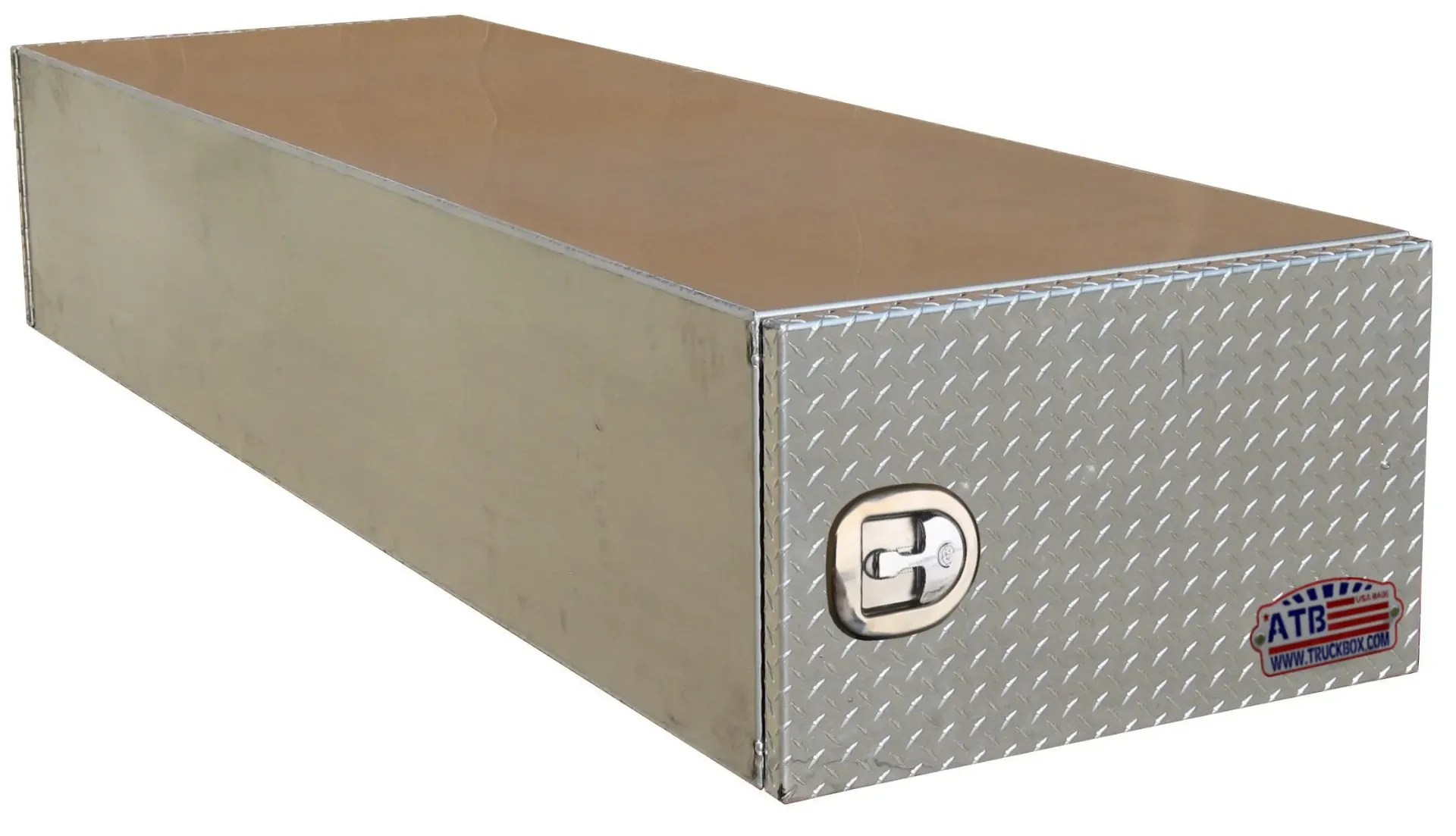Aluminum Underbody Truck Trailer Cargo Toolboxes - .125 Super Heavy Duty, Smooth Body and Tread Single or Double Side Open Doors with Stainless Steel Dolphin Tail T-Handle Locks - A-CG51 Sereis