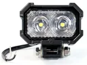 TALW-CF - Rectangular Steel Head Work Clear Flood Lamp - Black Finish and 9" Pigtail Wires
