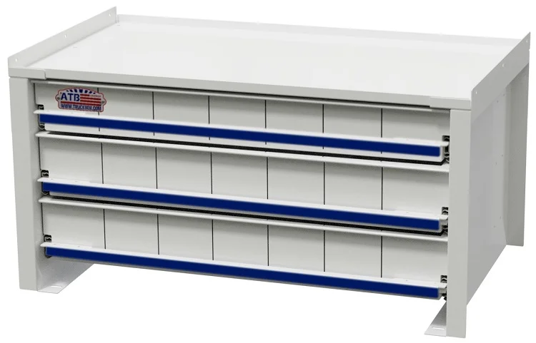[S-IK41-151524-D3-WX] S-IK41 - 14g Steel Drawer Insert Kit with Removable Dividers, Heavy Duty, Rubber Floor Mats, Drawer Locks and Powder Coated MX White Finish (15, 15, 24)