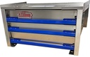 A-IK41 - .090 Aluminum Drawer Insert Kit with Removable Dividers, Heavy Duty, Rubber Inside Mats & 250lb Lock-In/Out Slides