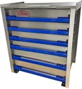 A-IK41 - .090 Aluminum Drawer Insert Kit with Removable Dividers, Heavy Duty, Rubber Inside Mats & 250lb Lock-In/Out Slides