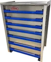 A-IK41 - .090 Aluminum Drawer Insert Kit with Removable Dividers, Heavy Duty, Rubber Inside Mats & 250lb Lock-In/Out Slides