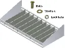 S-U1 - Steel Shelf Kit (HD) with Adjustable Compartment Dividers, Powder Coated White