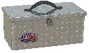 A-TO31C - Aluminum Handyman Tote Toolbox with Tray, Carry Handles & Single Pull Latches and All Diamond TP Bright Finish