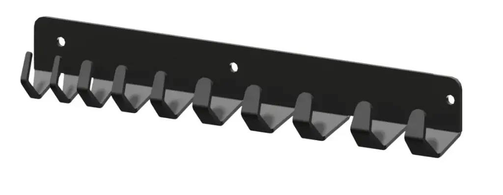 S-WO51 - 12g Steel Finger Wrench Holder Bracket, Bolt-On, Powder Coated Viper Red