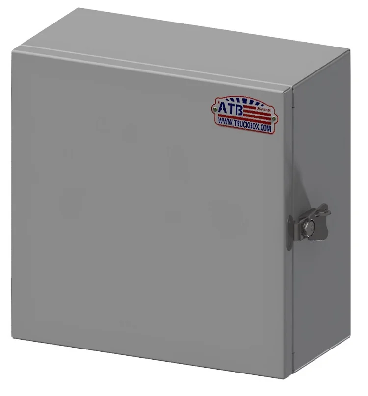 [S-EC31-A-12612SL-G] S-EC31 - Steel Electric Enclosure Cabinet, Single Side Open Doors with SS T-Twist Lock, Powder Coated Medium Gray Finish (12, 6, 12)