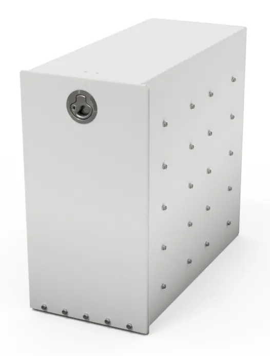 [A-FE41-19218-S4] A-FE41 - Aluminum Fender Drawer Toolbox, HD, All Smooth Finish, Drop Open Door with Lockable Latch (4 Drawers)
