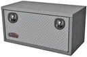 A-SR41 - Aluminum Truck Trailer Service Utility HD Toolboxes - Smooth Body & Diamond Tread Plate Single Drop Open Door with Cable Supports and  SS Dolphin Tale T-Handle Lock