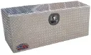 A-SG41 - .100 Aluminum Truck Trailer Utility Toolbox, Heavy Duty, All Diamond Tread Plate Finish, Single Drop Open Door with Cables & SS DT-T Handle Lock.