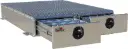 A-BP Double Drawers - Aluminum Truck Pullout Bed-Pack Toolbox Drawer System, Super Heavy Duty, Smooth Body, Diamond TP Double Top and Drawer Fronts with 500Lb Slides, Dividers and SS-DT-T Handle Locks.