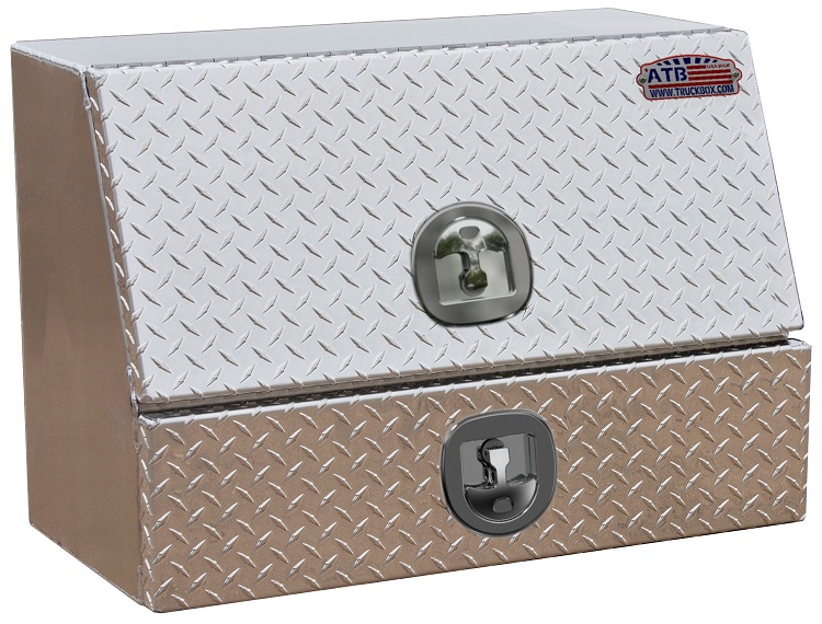 [A-DU41-282024SS-T] A-DU41 28"H x 20"D x 24"W - Aluminum Drawer Utility Toolbox, HD, Smooth Main Body and Diamond TP Bright Finish Single Top Hinged Door, Single Drawer and DT-T-Handle Locks