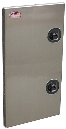 [A-FG5-2448L-S] A-FG5 - 24" H x 2" D x 48" W - Aluminum Super HD Door Frame Kit, All Smooth Finish, Left Side Open Single Door with DT-T-Handle Locks.