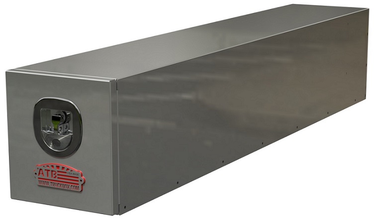 [A-FT42-127212-S1] FT42 - 12"H x 72"D x 12"W - Aluminum Truck Pickup Fender Top Drawer Box, HD, All Smooth Body Finish, One 70" Drawers, Pull Open Door with SS DT-T-Handle Lock