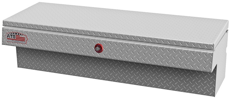[A-HS3-141370-TTWX] A-HS3 - 14"H x 13"D x 70"W - Aluminum HD Pickup Truck Side Toolbox, Medium Capacity with Pro-Sliding Tray & Mounting Hardware, All Diamond TP Finish with Advanced Push Button Lock, Powder Coated MX-White 