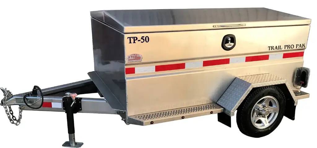 [A-TP50J-429665S-S] A-TP50 - Aluminum Trail Pro-Pak Trailer - 42"H x 96"L x 65"W (OA 60"H x 148" L x 77"W), 2500 Lbs Torflex Axles, 225/75 x 15" Aluminum Tire/Wheels.