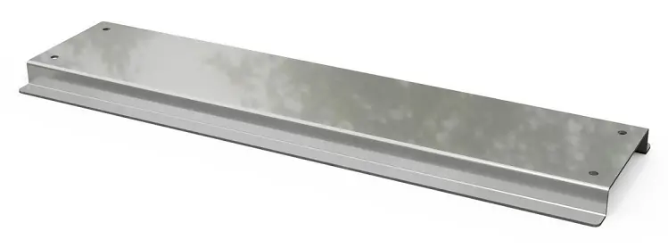 [M7000FC] M7000FC - 1.25" x 8" x 52" - Tail Gate Foot Channel for BP Series (48"W Bed Packs) HD Aluminum & Smooth Finish