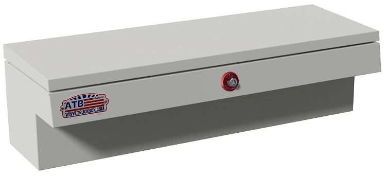 [S-HS3-141748-WX] S-HS3 14" H x 17" D x 48" W - Steel Super HD Pickup Truck Side Toolbox, High Capacity with Pro-Sliding Tray & Mounting Hardware, Powder Caoted White Finish and Push Button Lock.