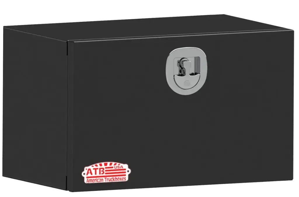 [S-SG41-181824SD-BX] S-SG41 - 18"H x 18"D x 24"W - Steel Truck Trailer Utility HD Toolbox, Single Drop Open Door with SS-T-Handle Lock, Powder Coated MX-Black