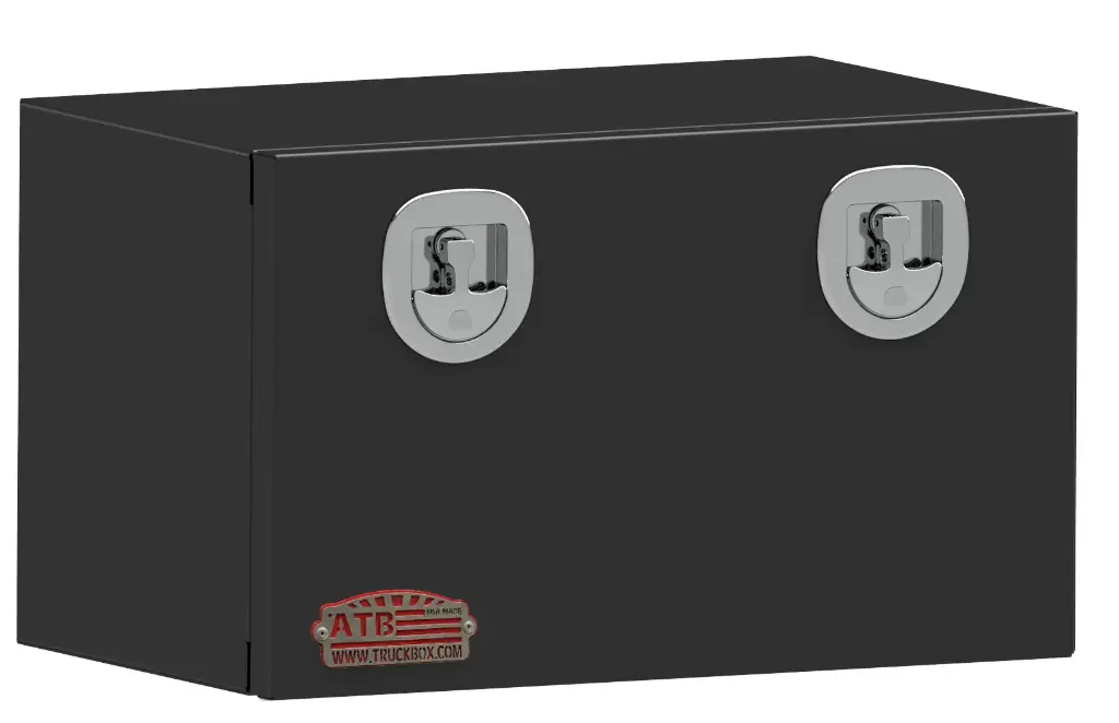 [S-SG41-181848SD-BX] S-SG41 - 18"H x 18"D x 48"W - Steel Truck Trailer Utility HD Toolbox, Single Drop Open Door with SS-T-Handle Locks, Powder Coated MX-Black