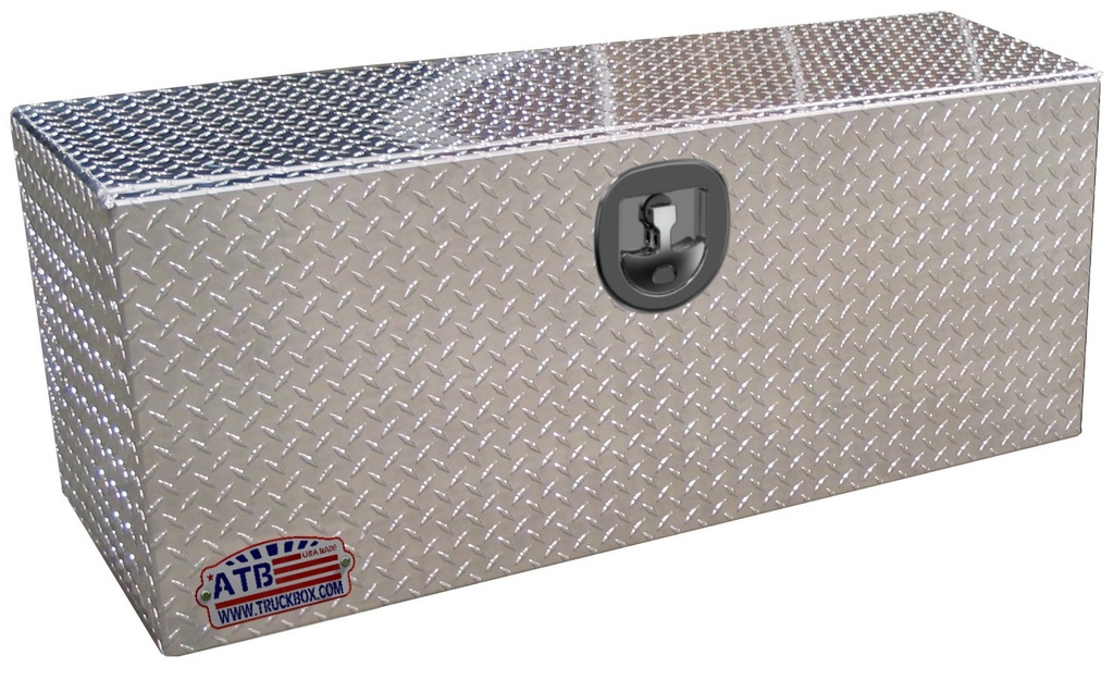 [S-SG51-242472DD-BX] S-SG51- 24"H x 24"D x 72"W - 12g Steel Semi Truck Trailer Toolbox, Super HD, Double Drop Open Doors with T-Handle Lock and Powder Coated Black MX Finish.
