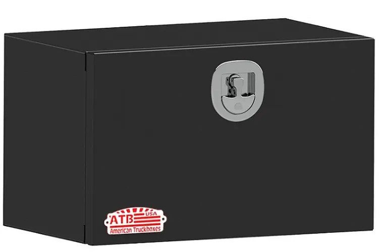 [S-SG41-181818SD-BX] S-SG41 - 18"H x 18"D x 18"W - Steel Truck Trailer Utility HD Toolbox, Single Drop Open Door with SS-T-Handle Lock and Powder Coated MX-Black