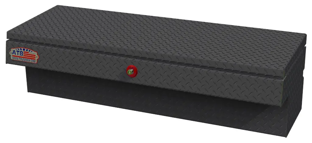 Aluminum Side Mount Tool Boxes Full Size All Diamond TP or Powder Coated Finish, Pro-Sliding Tray, Mounting Hardware & Advanced Push Button Lock - A-HS4 Series 